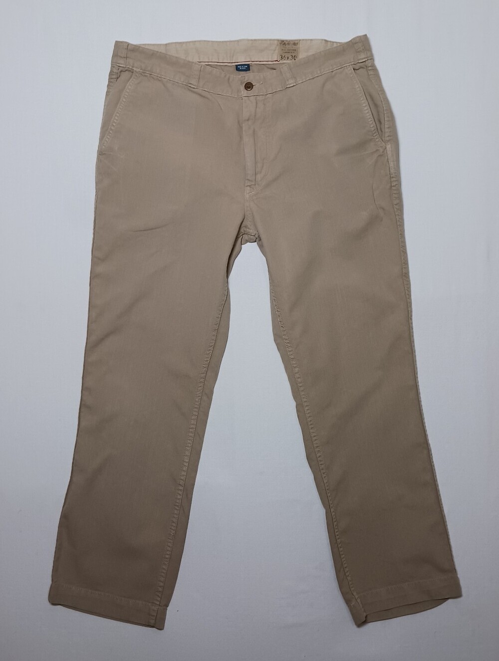 Vintage Polo Ralph Lauren Mens Tried & True Chino Pants 36X30 Beige Canvas
